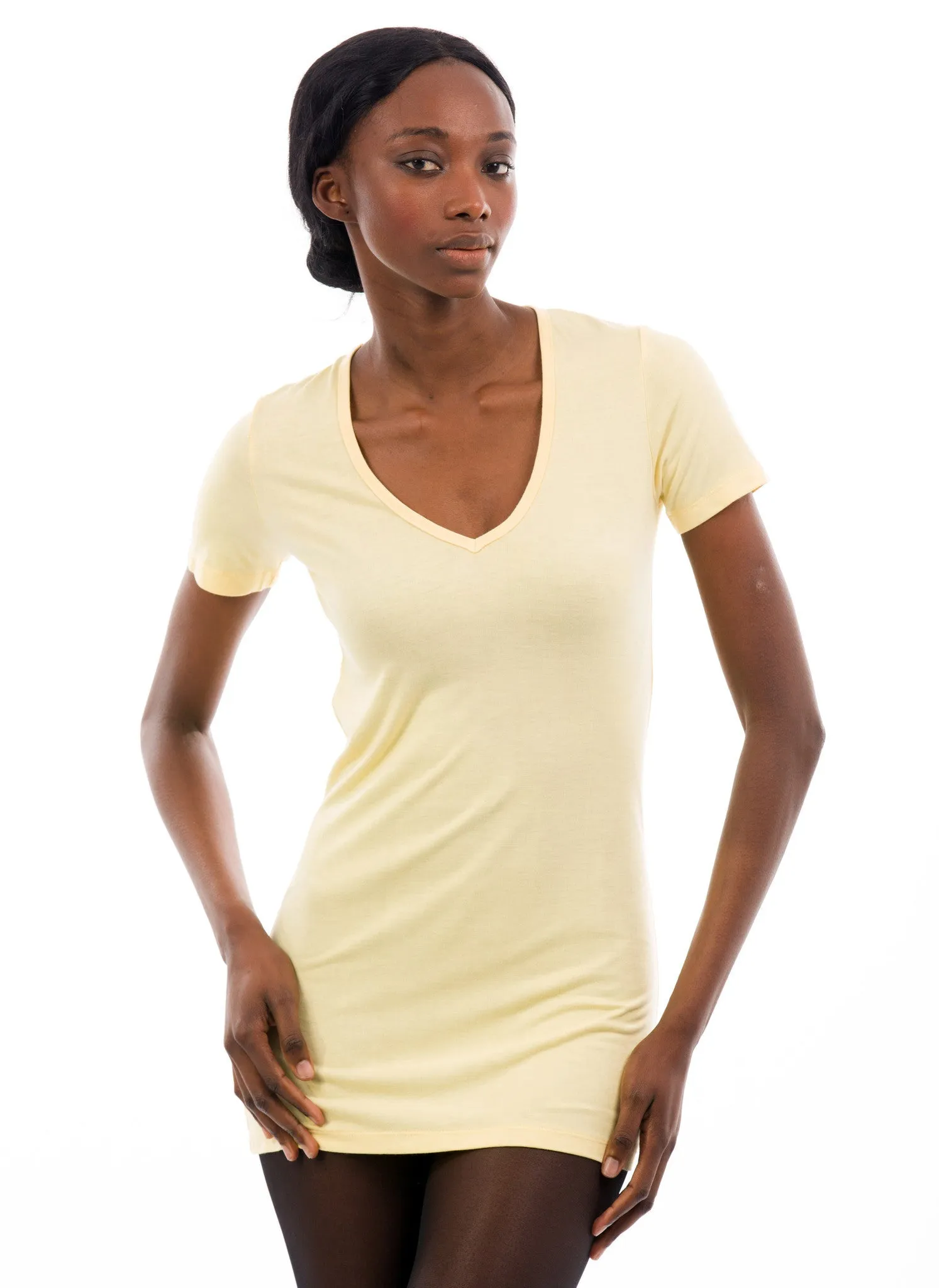 100% Bamboo Women's Short Sleeve V-Neck (SALE)