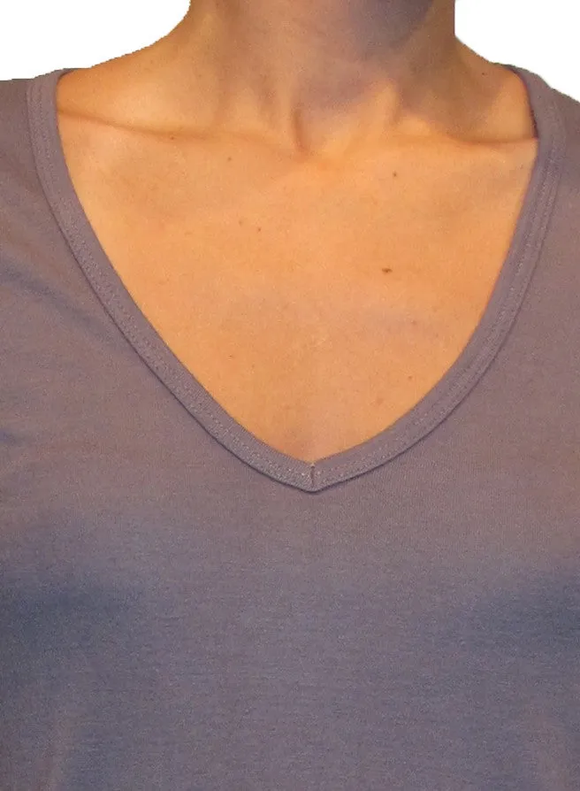 100% Bamboo Women's Short Sleeve V-Neck (SALE)