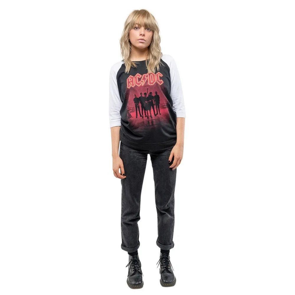 AC/DC Womens/Ladies PWR-UP UK Cotton Raglan T-Shirt