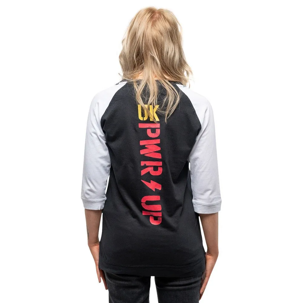 AC/DC Womens/Ladies PWR-UP UK Cotton Raglan T-Shirt