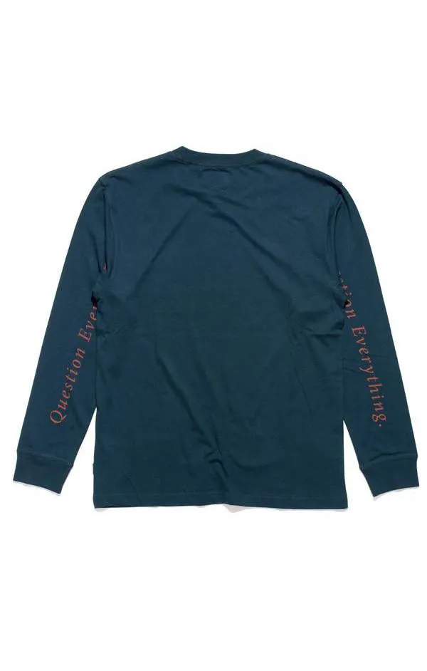 Afends Mens Long Question - Long Sleeve Logo Tee
