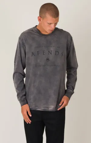Afends Mens Long Question - Long Sleeve Logo Tee