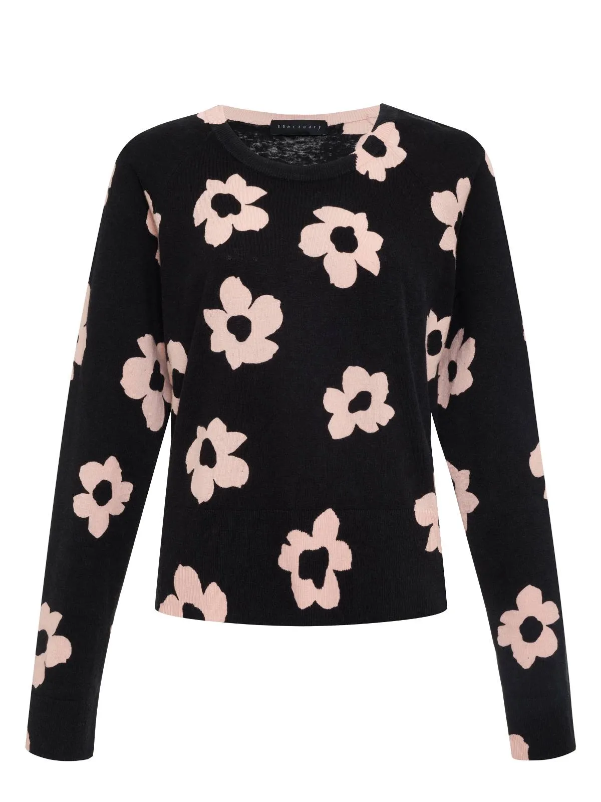 All Day Long Sweater Rose Smoke Flower Pop