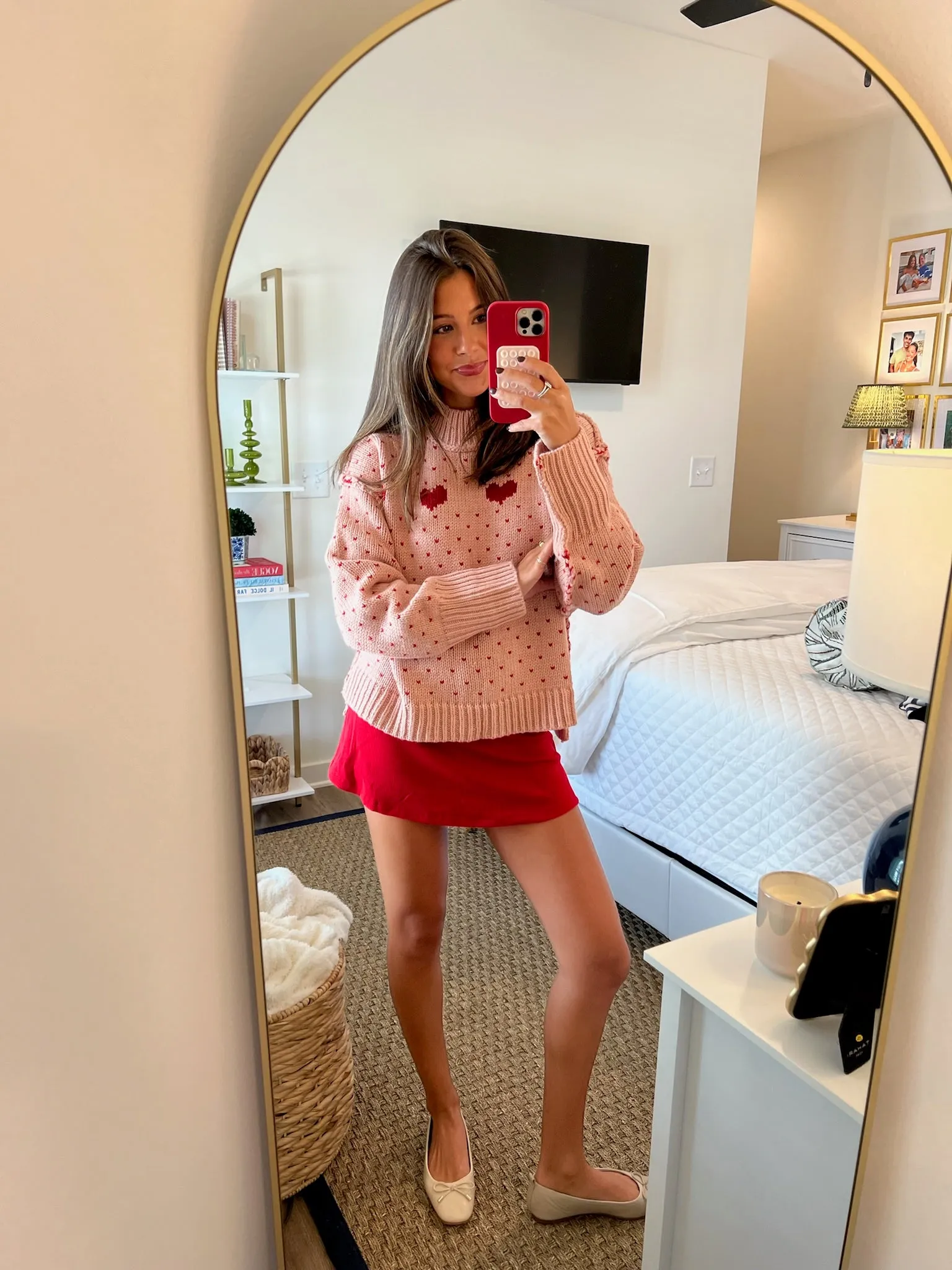 All My Heart Sweater - Pink/Red