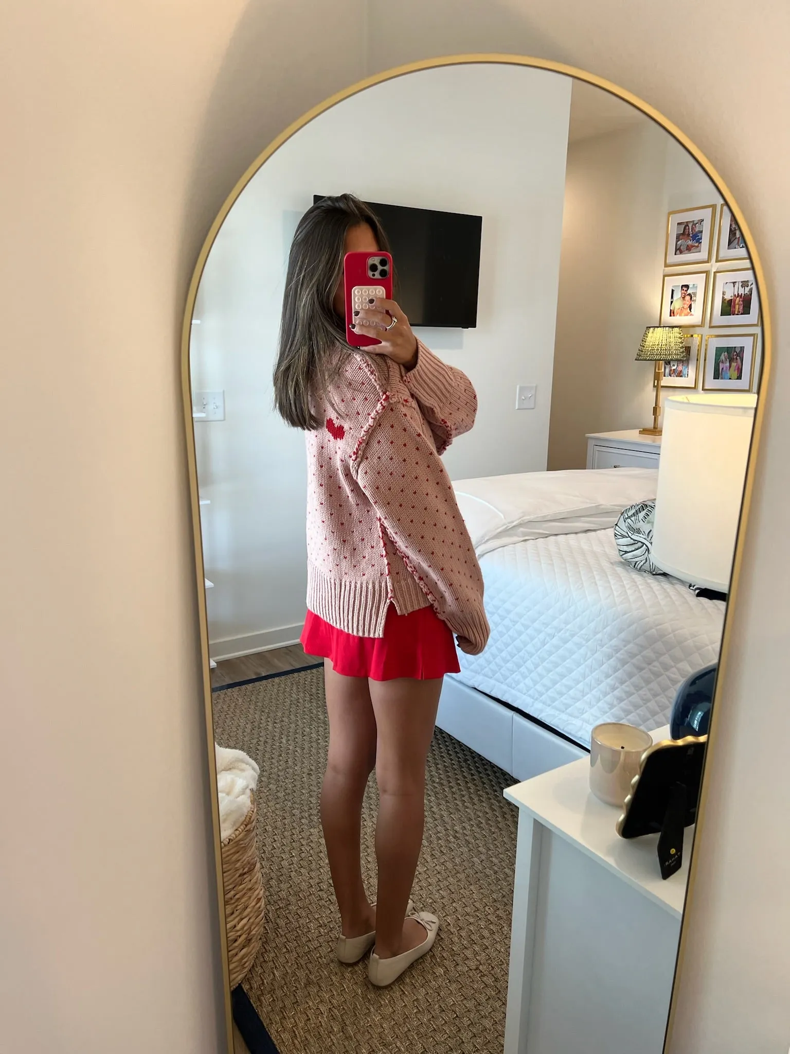 All My Heart Sweater - Pink/Red