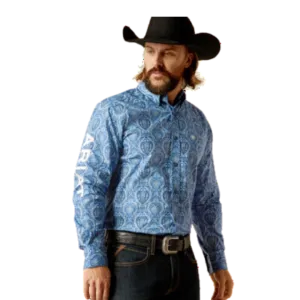 Ariat Men's Team Fitted Button Down Kellan Shirt