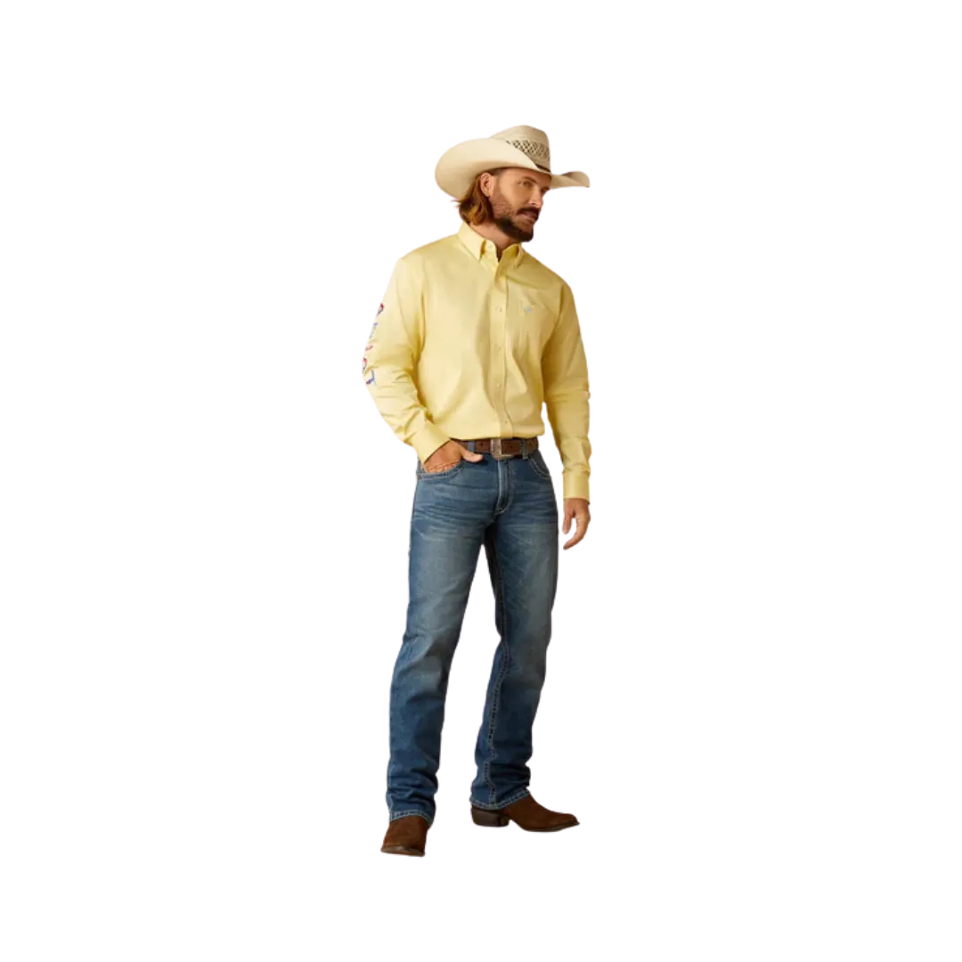 Ariat Men's Team Twill Classic Fit Sun Logo Shirt