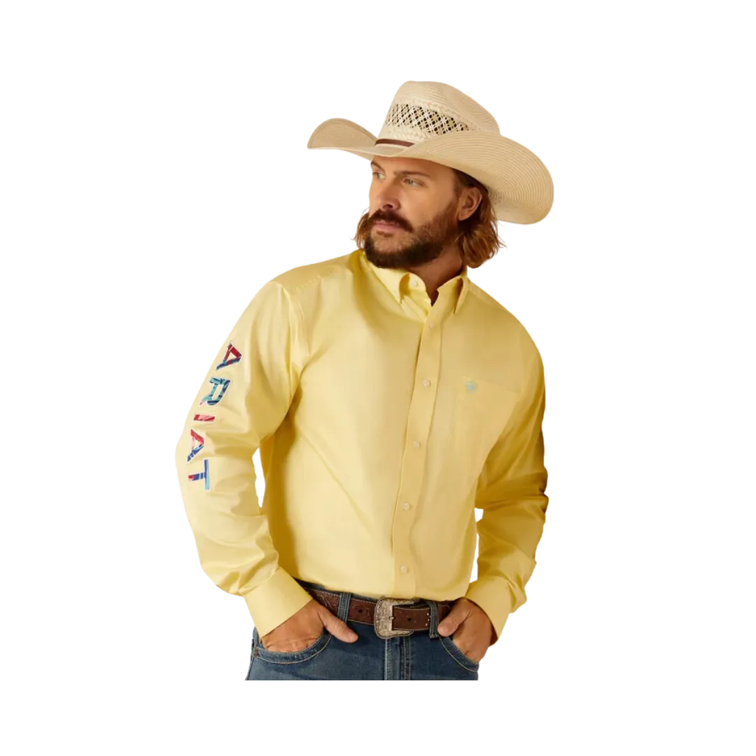 Ariat Men's Team Twill Classic Fit Sun Logo Shirt