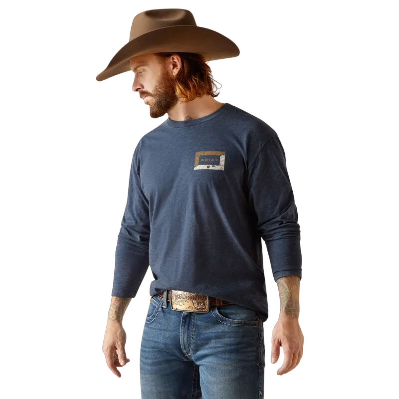 Ariat Men's Veneer Navy Heather T-Shirt