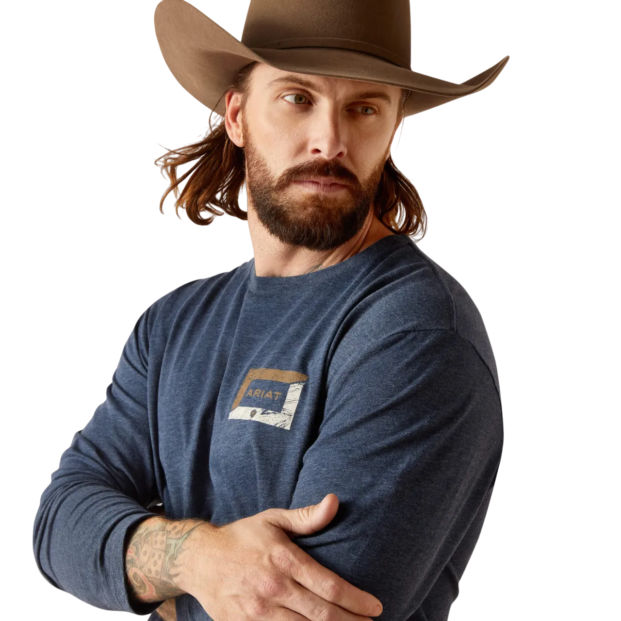 Ariat Men's Veneer Navy Heather T-Shirt