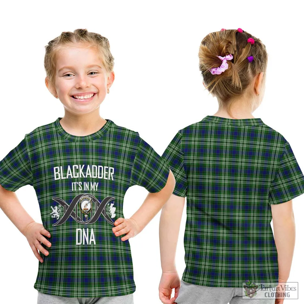 Blackadder Tartan Kid T-Shirt with Family Crest DNA In Me Style