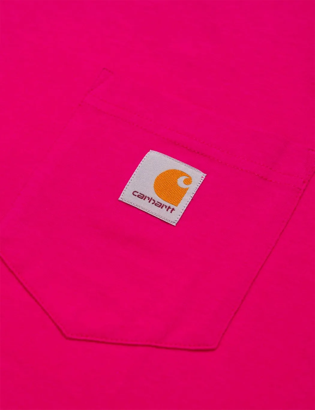 Carhartt-WIP Pocket Long Sleeve T-Shirt - Ruby Pink