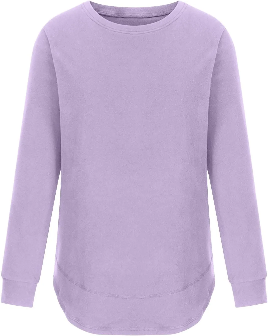 Ceboyel Womens Long Sleeve T Shirts 2023 Loose Fit Tops Round Neck Causal Blouses Shirt Trendy Fall Winter Outfits Clothes
