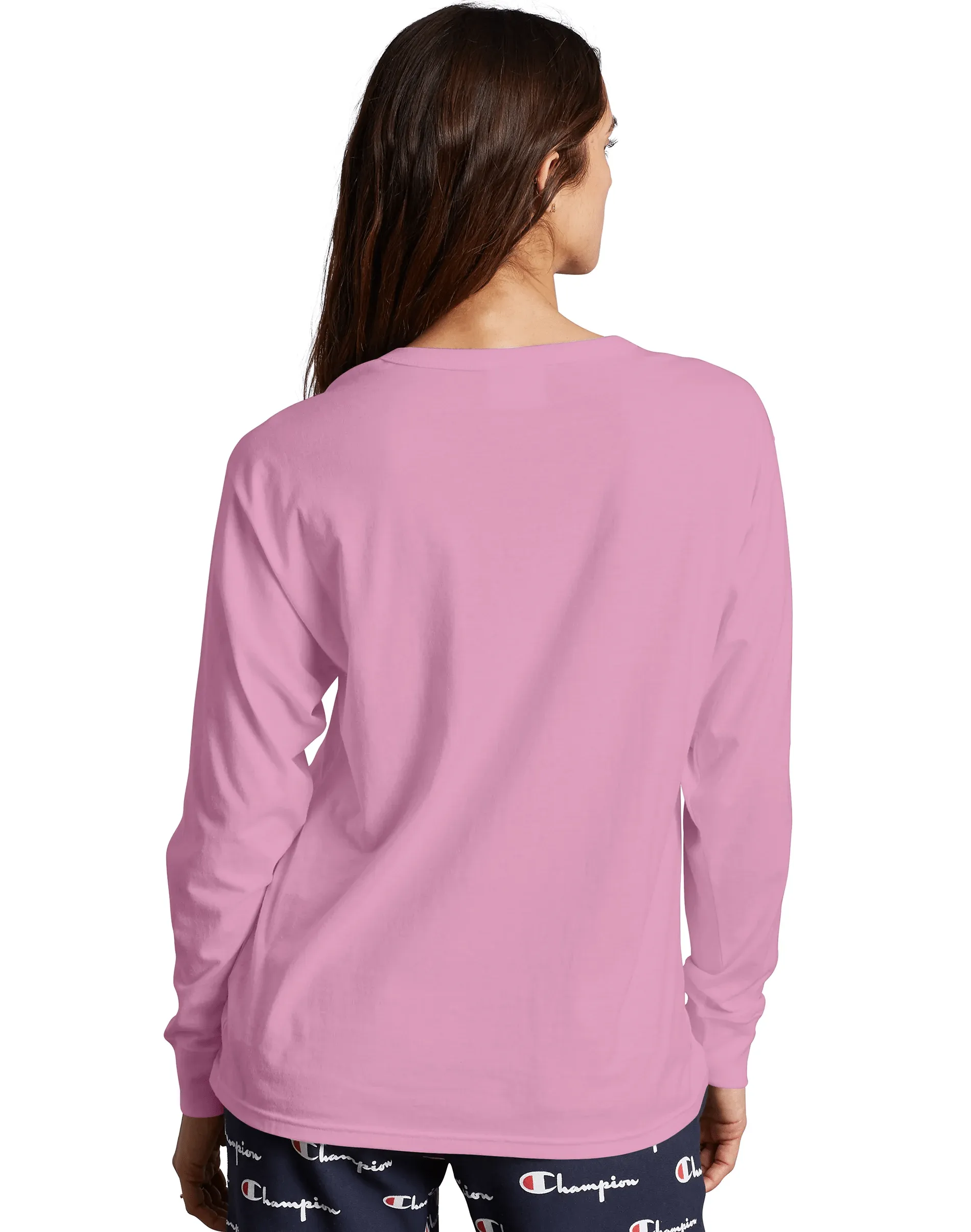 Champion Original Long-Sleeve Women's Tee, Flocked Logo
