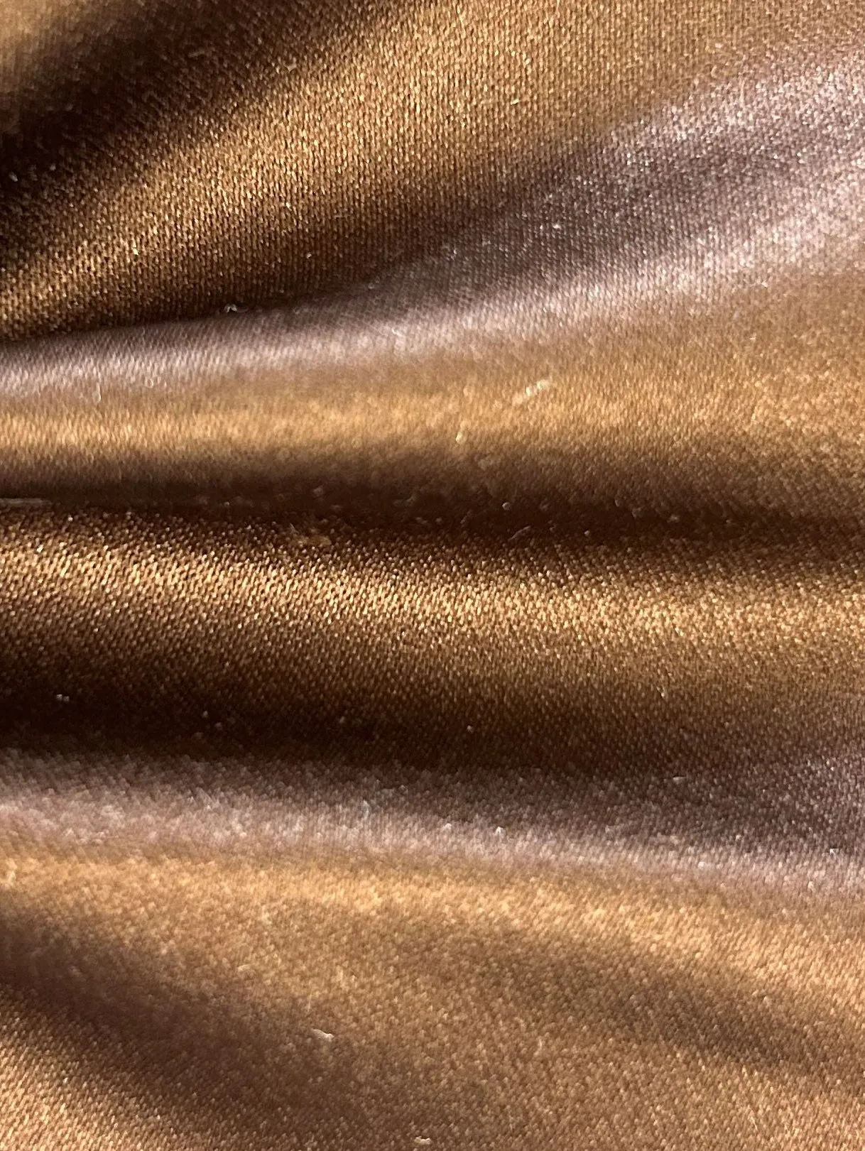 Chocolate Polyester Satin - Majestic