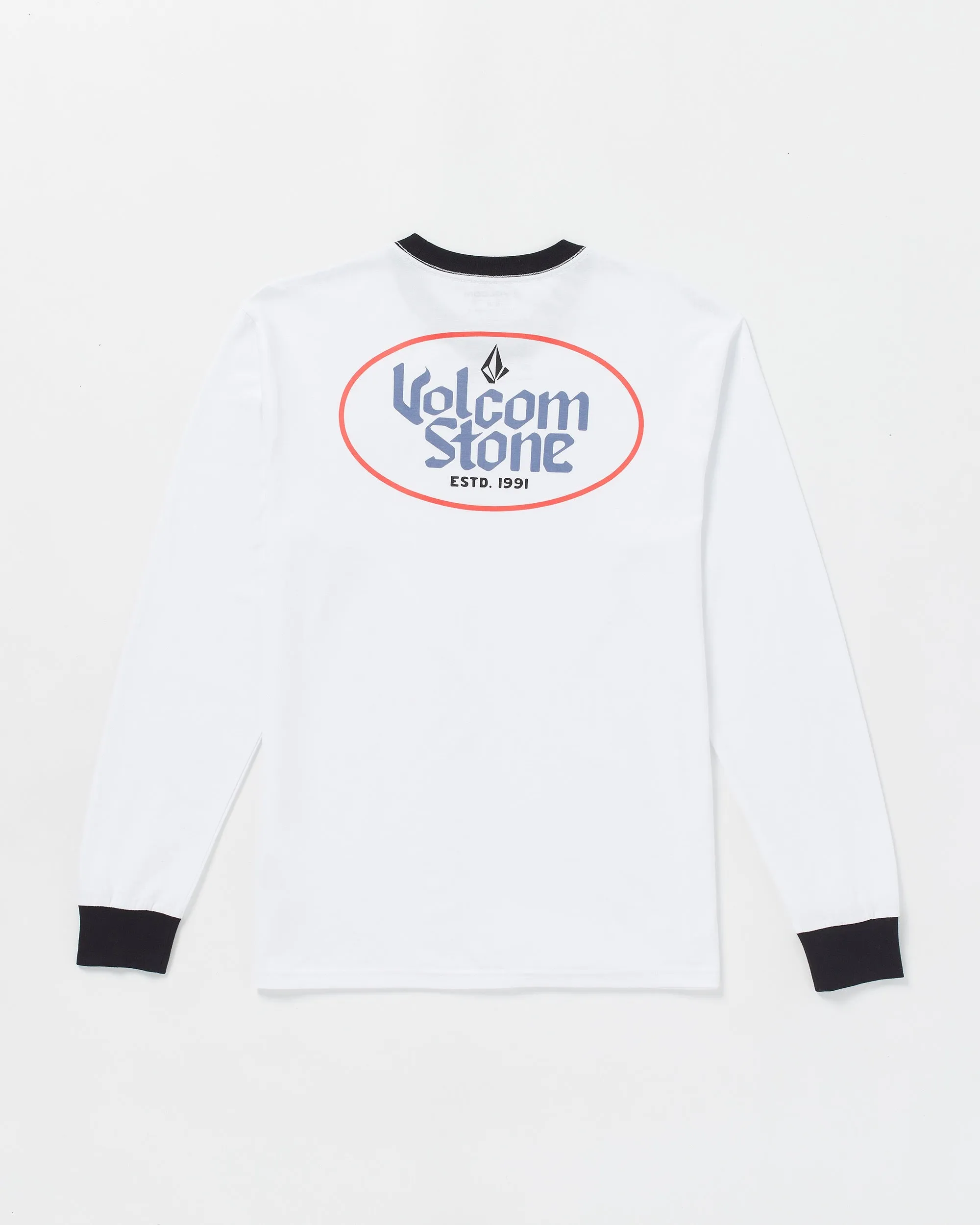 Cognac Long Sleeve Tee - White