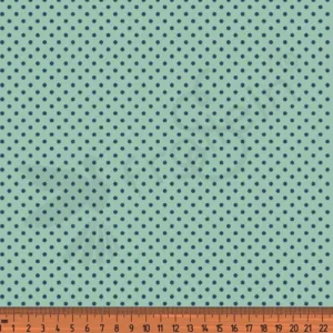 Cotton Jersey - Pin Dots-Mint