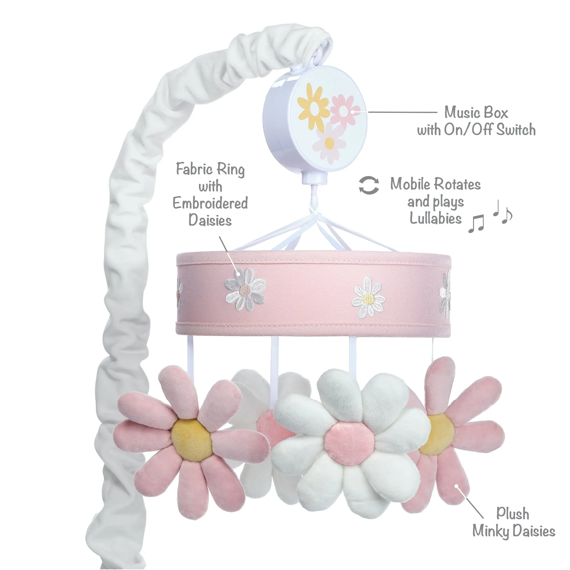 Daisy Dreams Musical Baby Crib Mobile