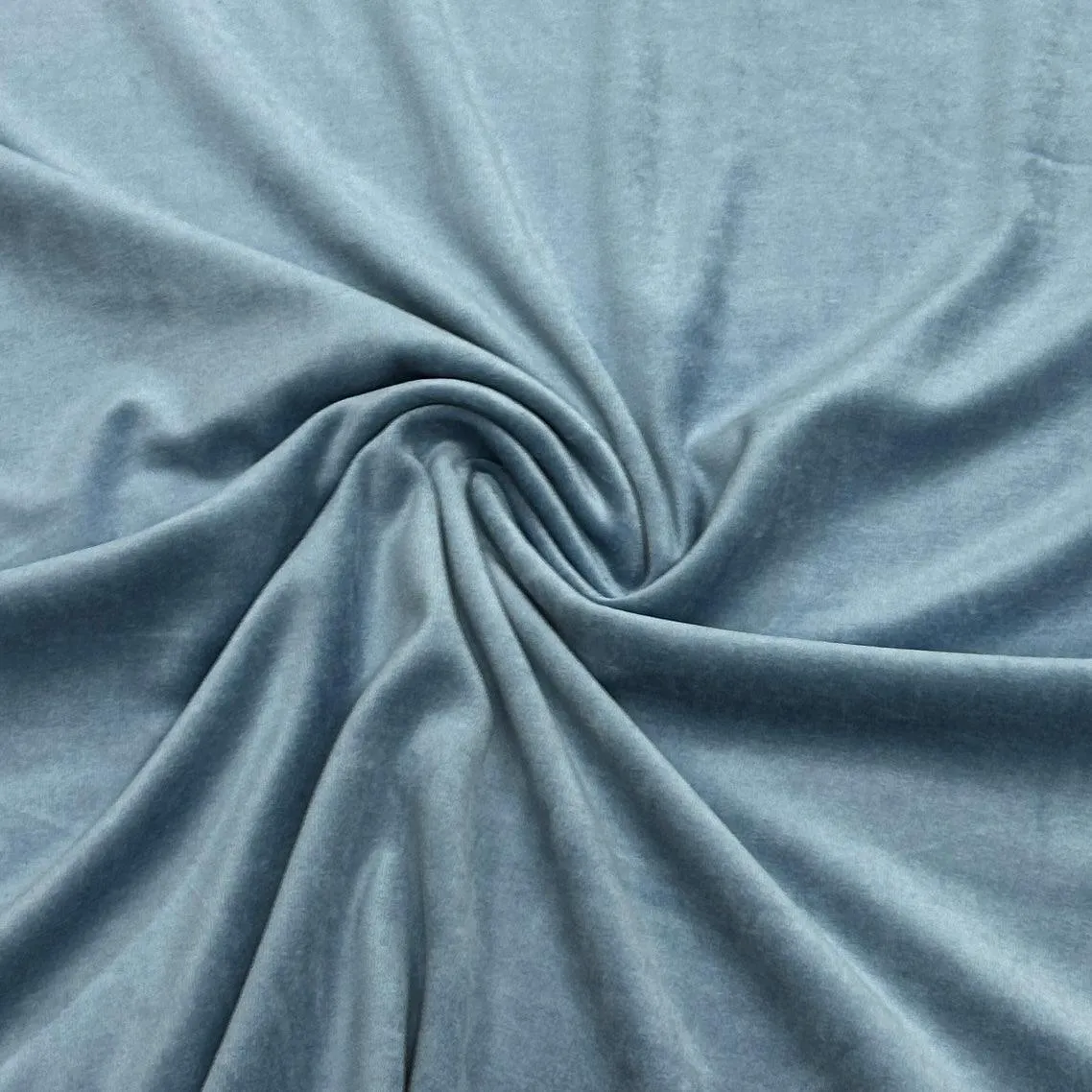 Denim Cotton Velour Fabric