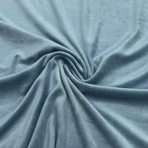 Denim Cotton Velour Fabric