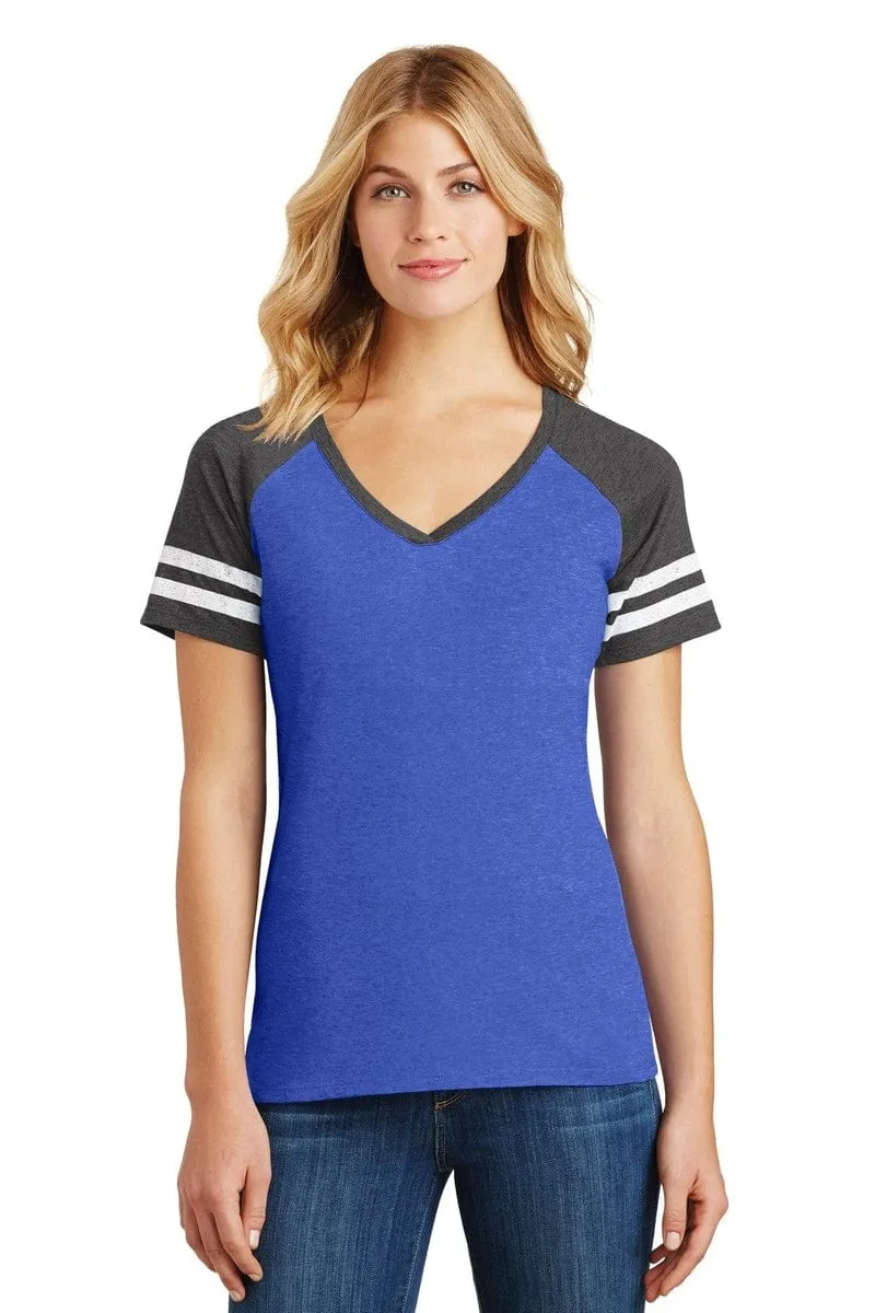 District DM476: Women's Game V-Neck Tee