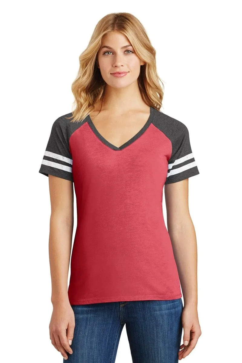 District DM476: Women's Game V-Neck Tee