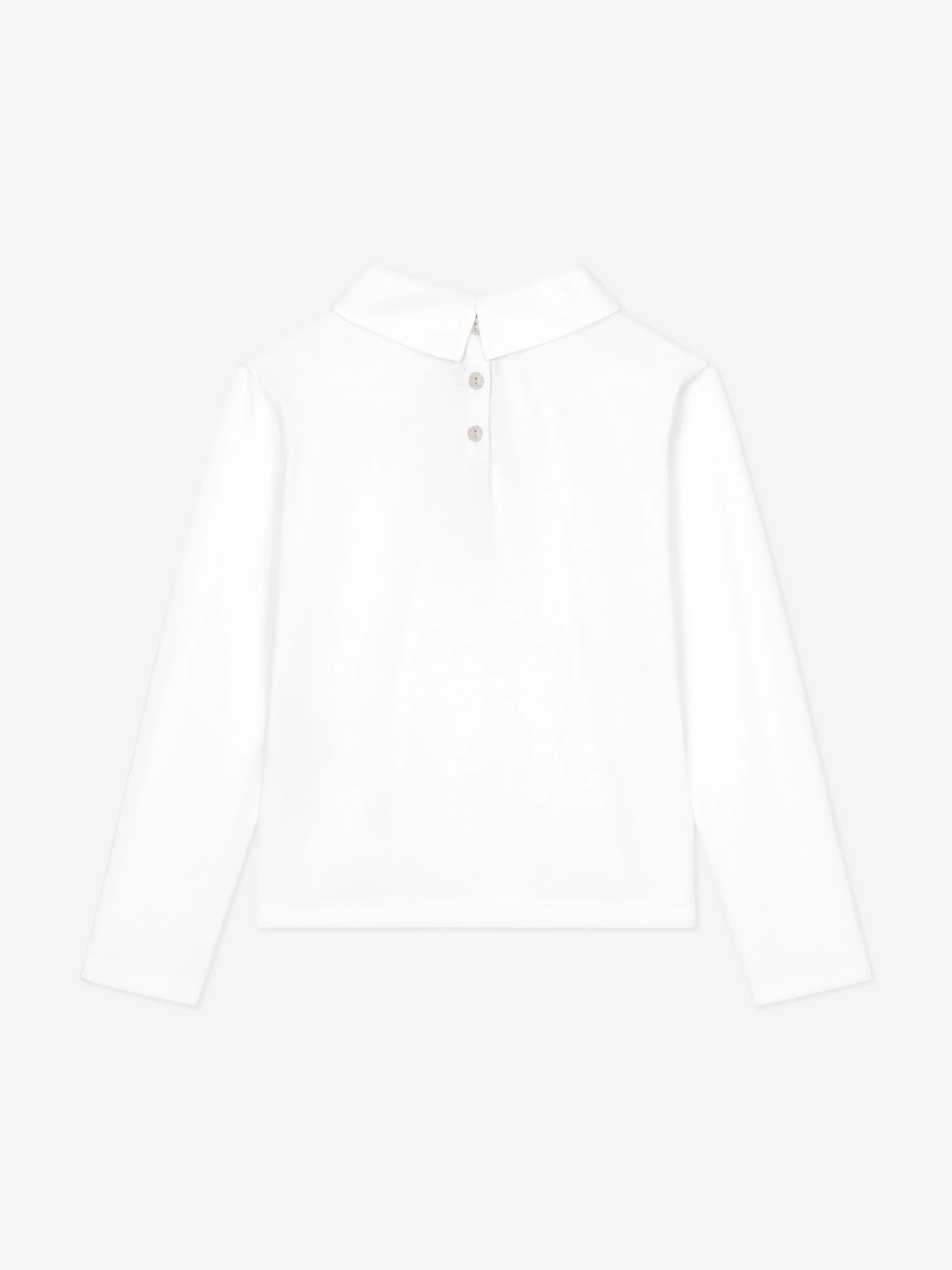 Dolce & Gabbana Girls Peter Pan Collar Top in White