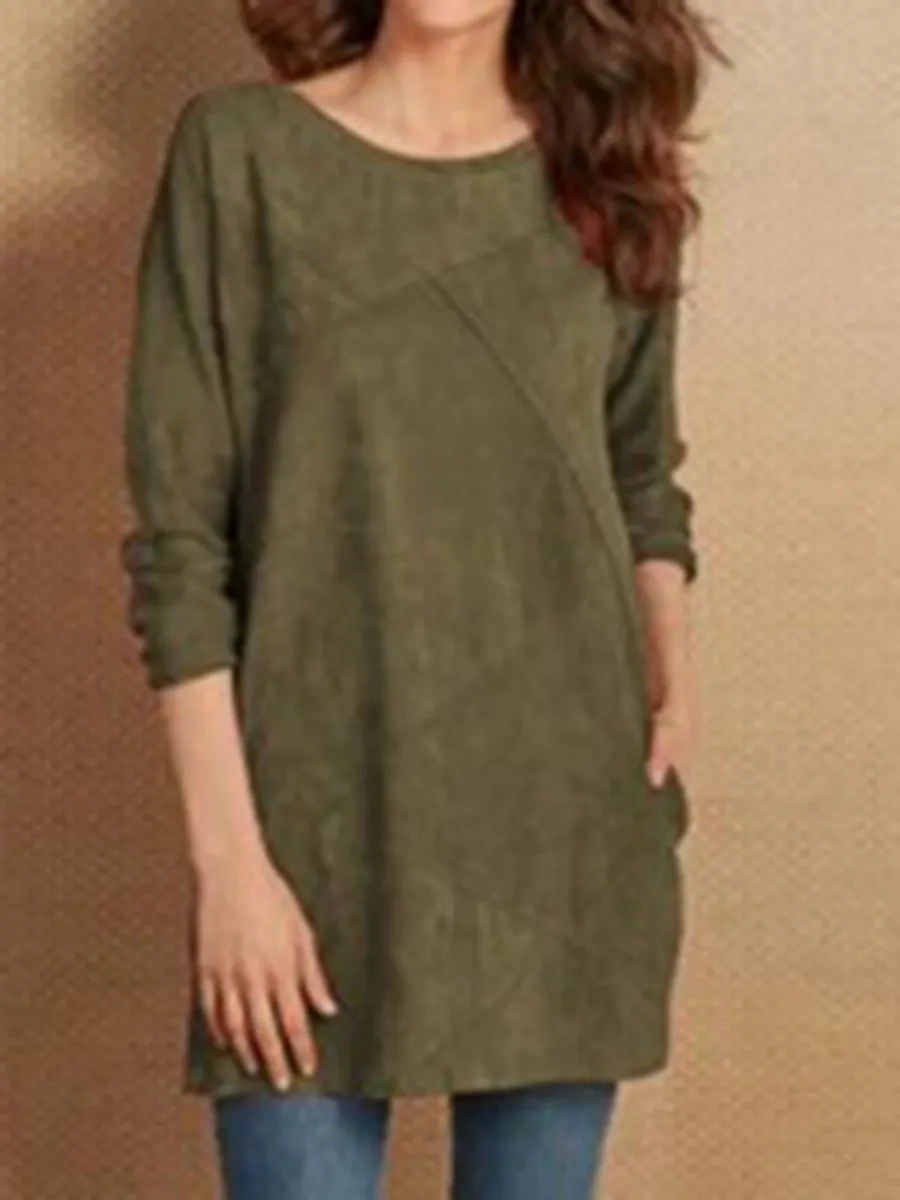 Fall Fashion Casual Long Sleeve Long Top