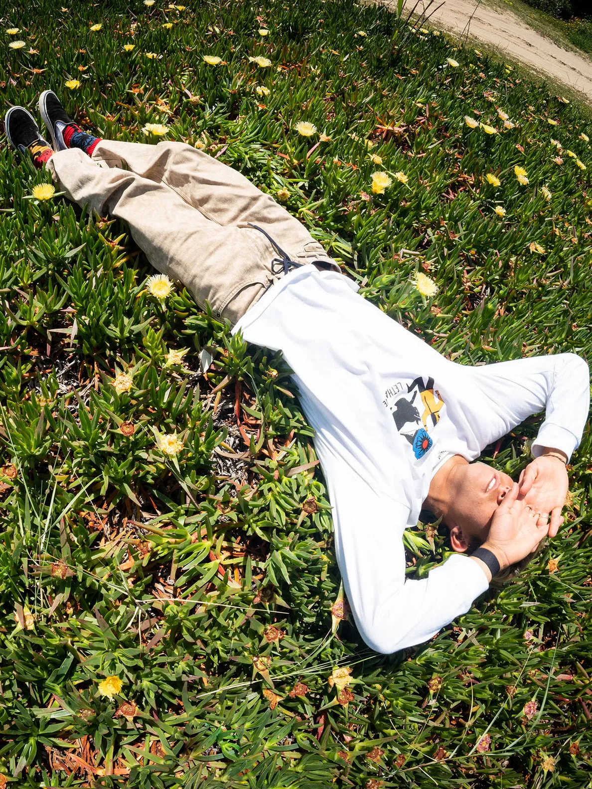 FEATURED ARTIST BOB MOLLEMA LONG SLEEVE TEE - WHITE