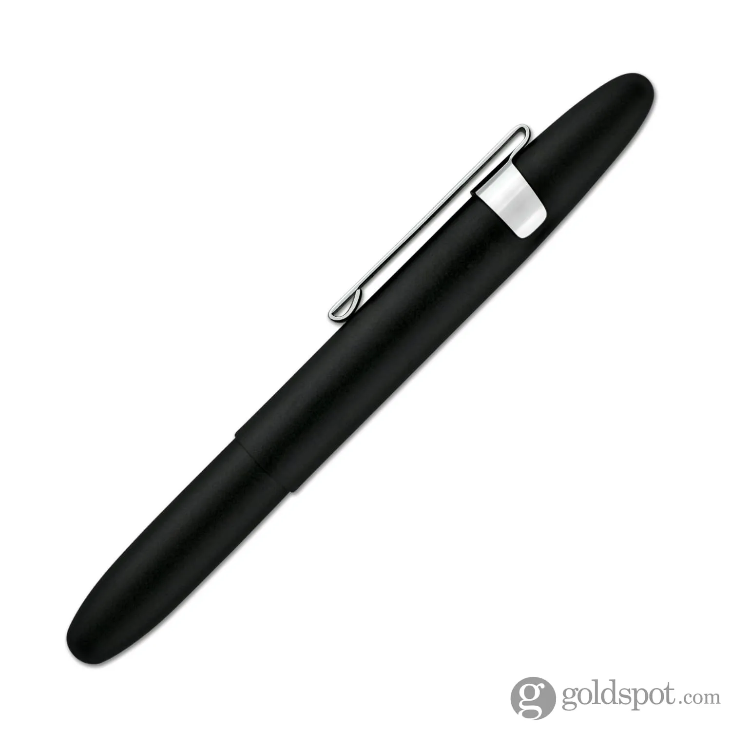 Fisher Space Pen Bullet Ballpoint Pen with Clip in Chrome & Matte Black