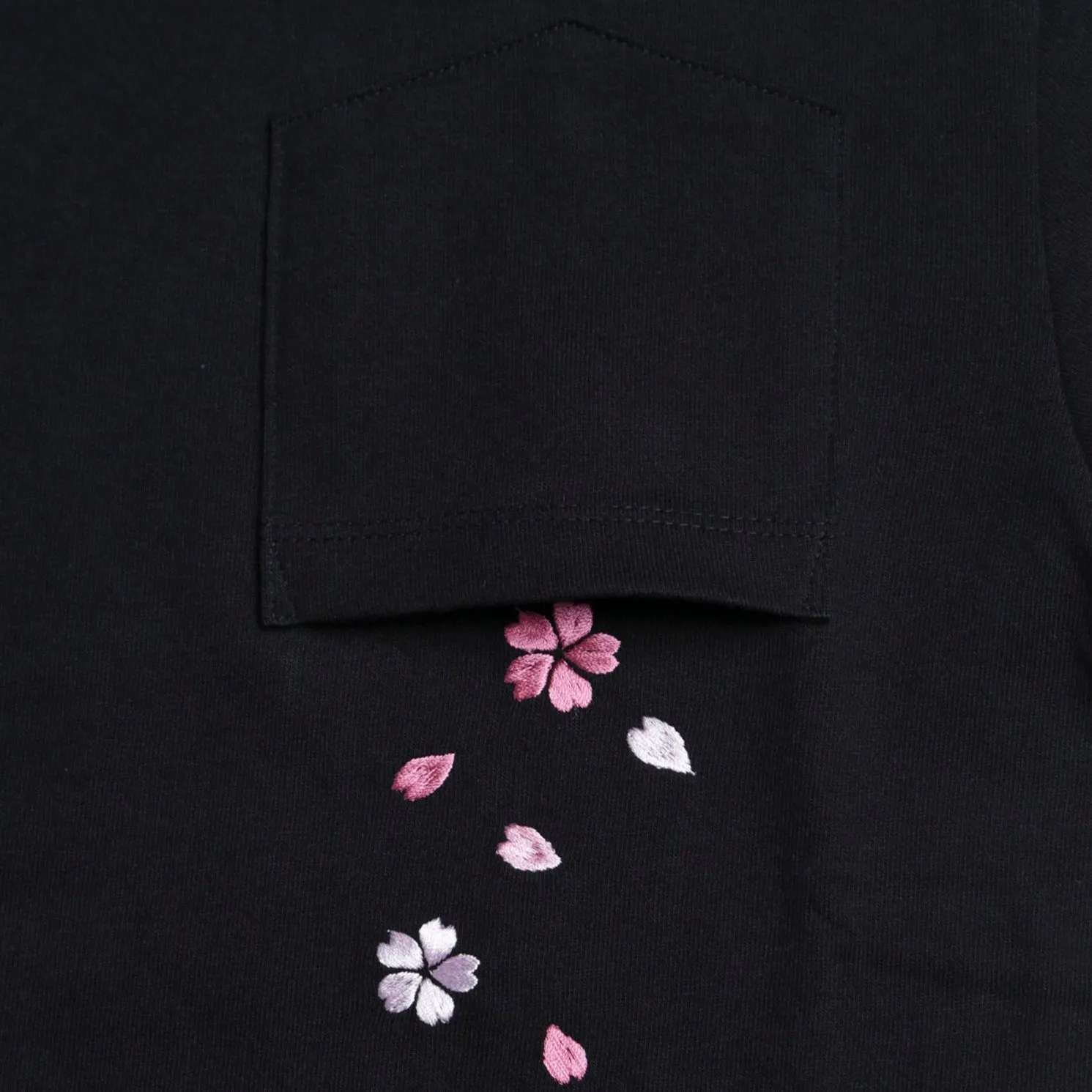 FR2 Fxxking Rabbits Japan Sakura Embroidery Tee Black