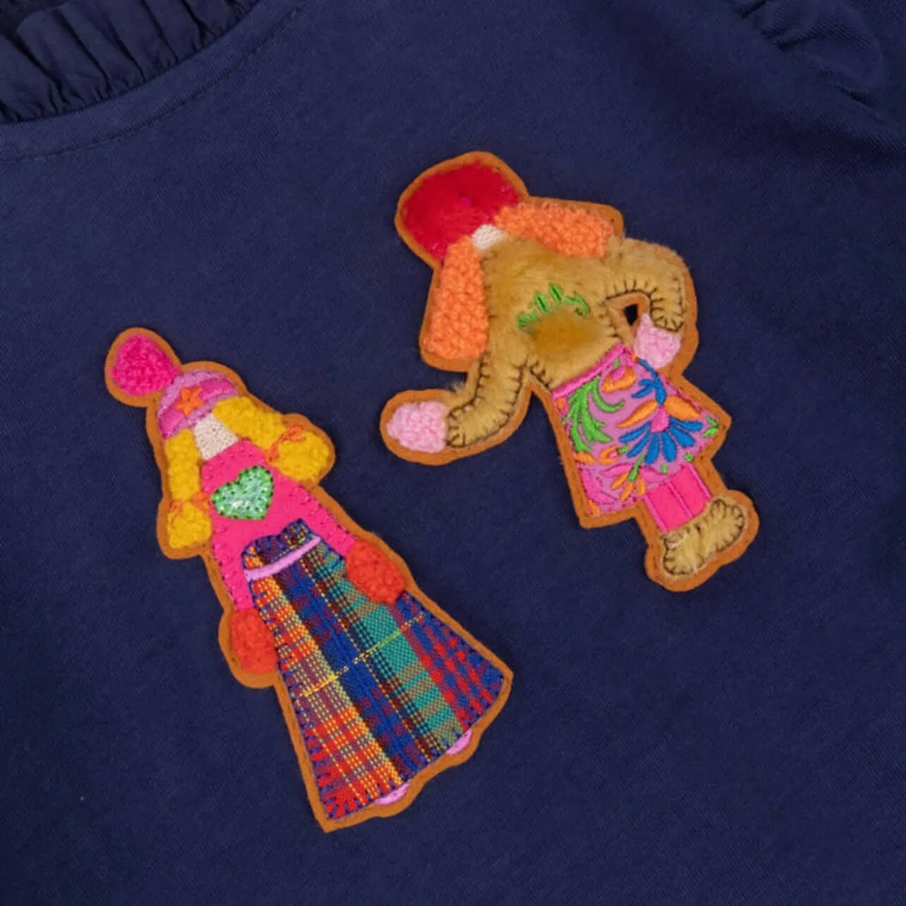 Girls Navy Theatre Doll Tshirt
