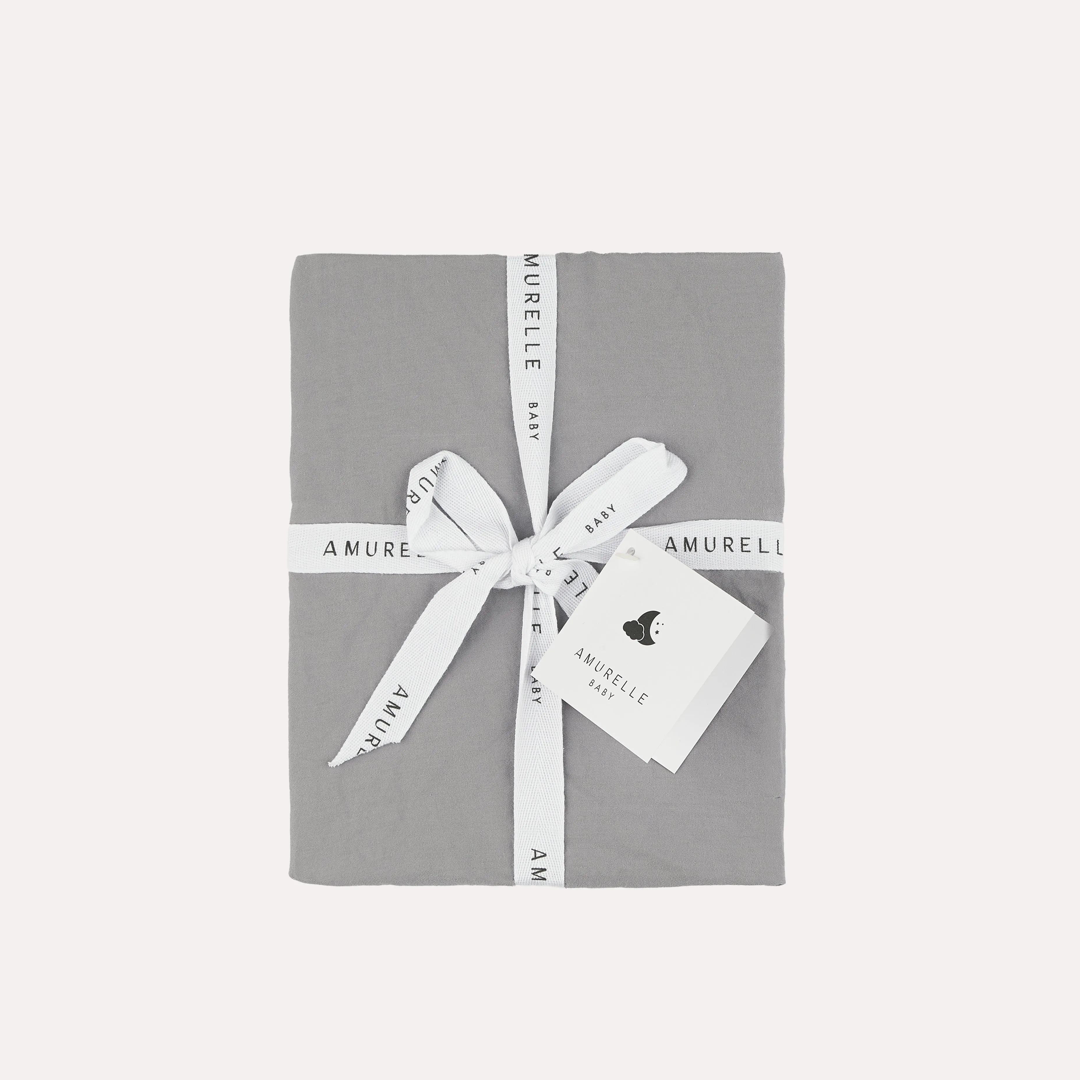 Hero Cotton Single Crib Sheet - Storm Grey