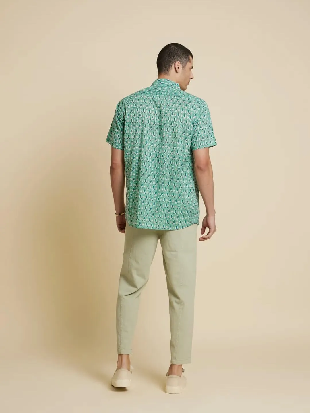 Holiday Handblock Printed Shirt