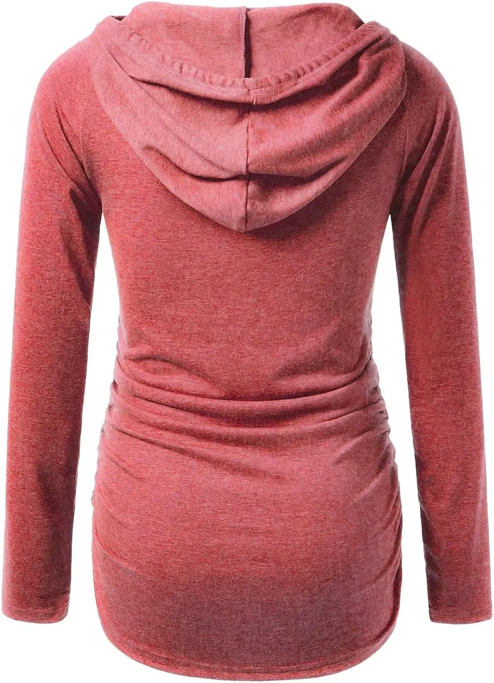 Hooded Maternity Shirts Summer Long Sleeves Pregnancy Tops for Pregnant Women