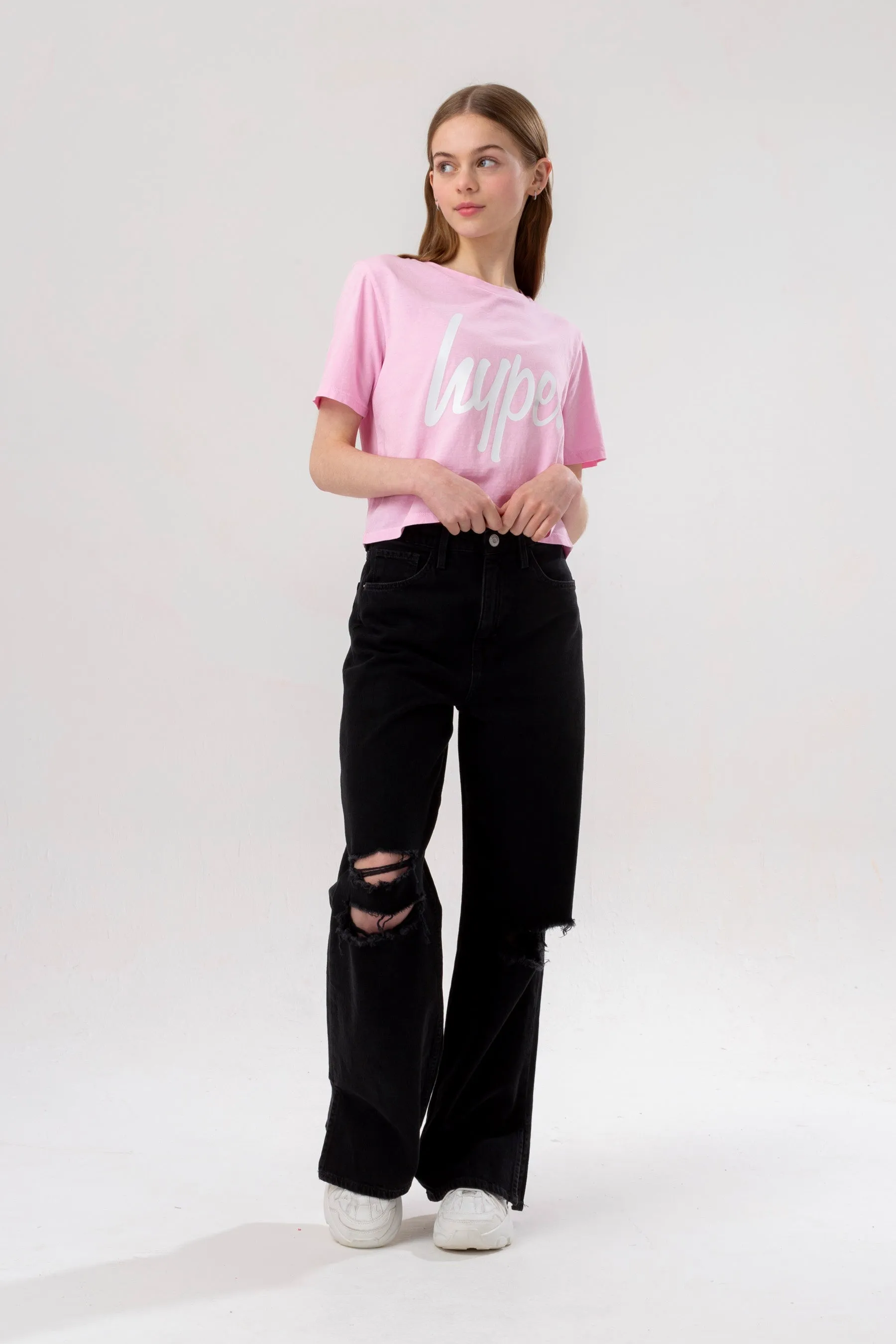 Hype Girls Lilac Pink Leopard 3 Pack Of T-Shirts