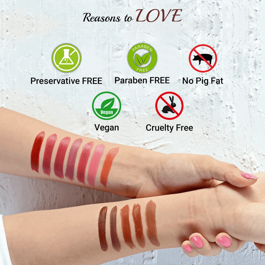 Iba Pure Lips Long Stay Matte Lipstick-M13 Pink Rose