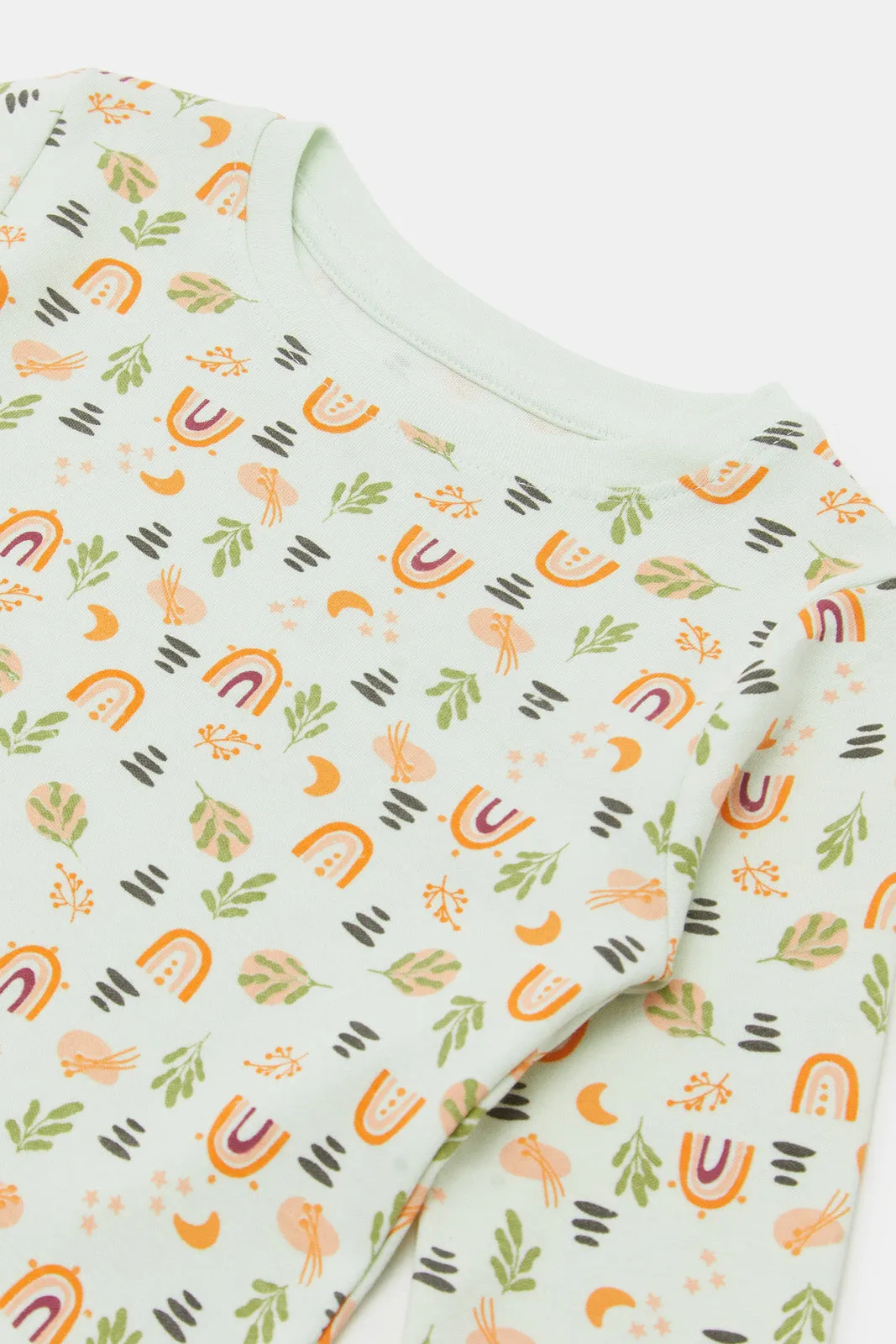 Infant Girls Pink And White Printed Pyjama Set (Pack of 4)