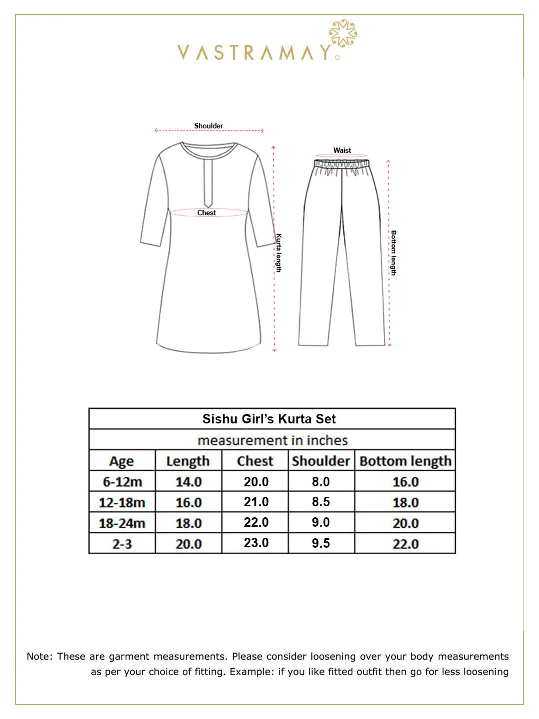 Jashvi SISHU Girl's White Chikankari Kurta Leggings Set
