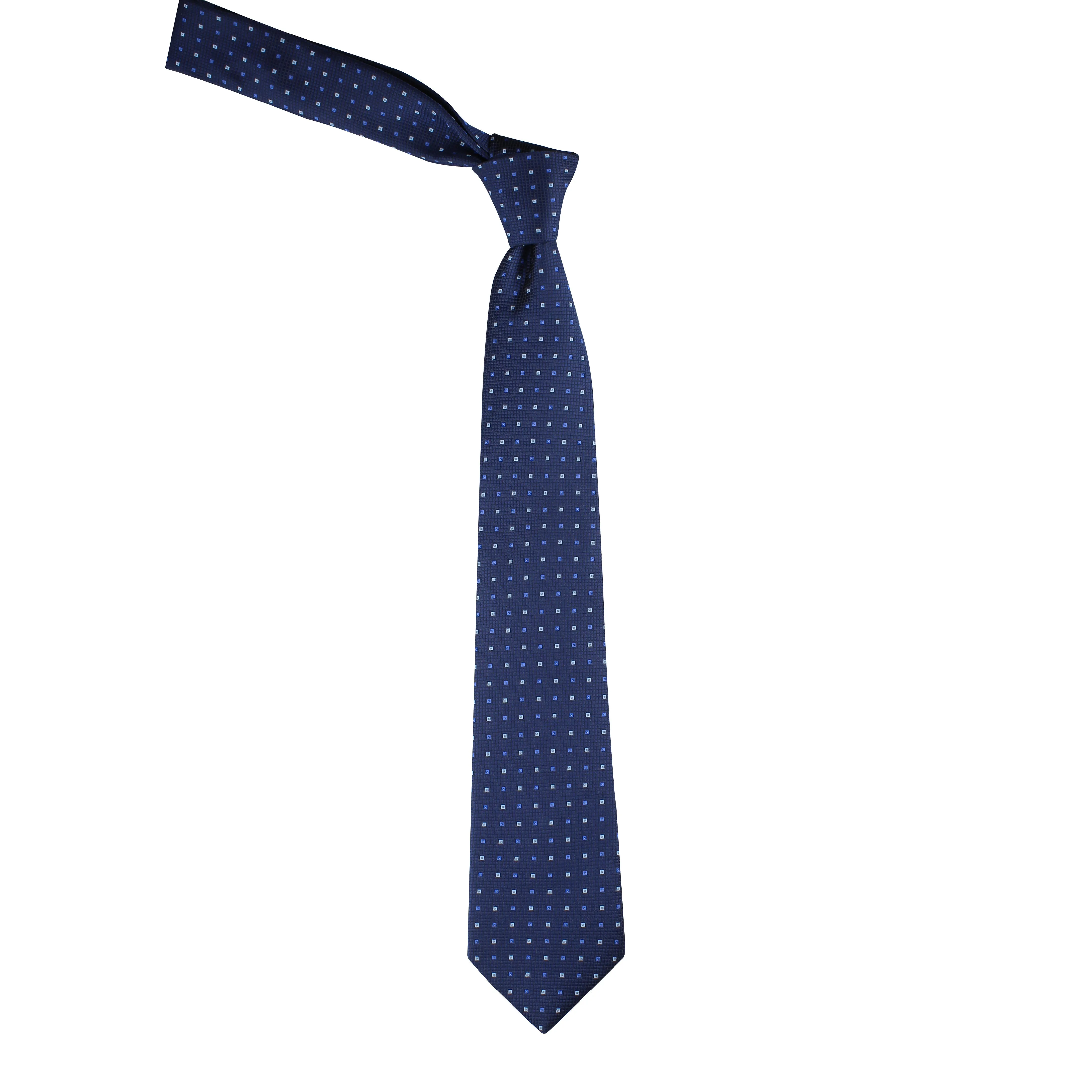 Kovove The Blue Treat Checkered Neck Tie For Men