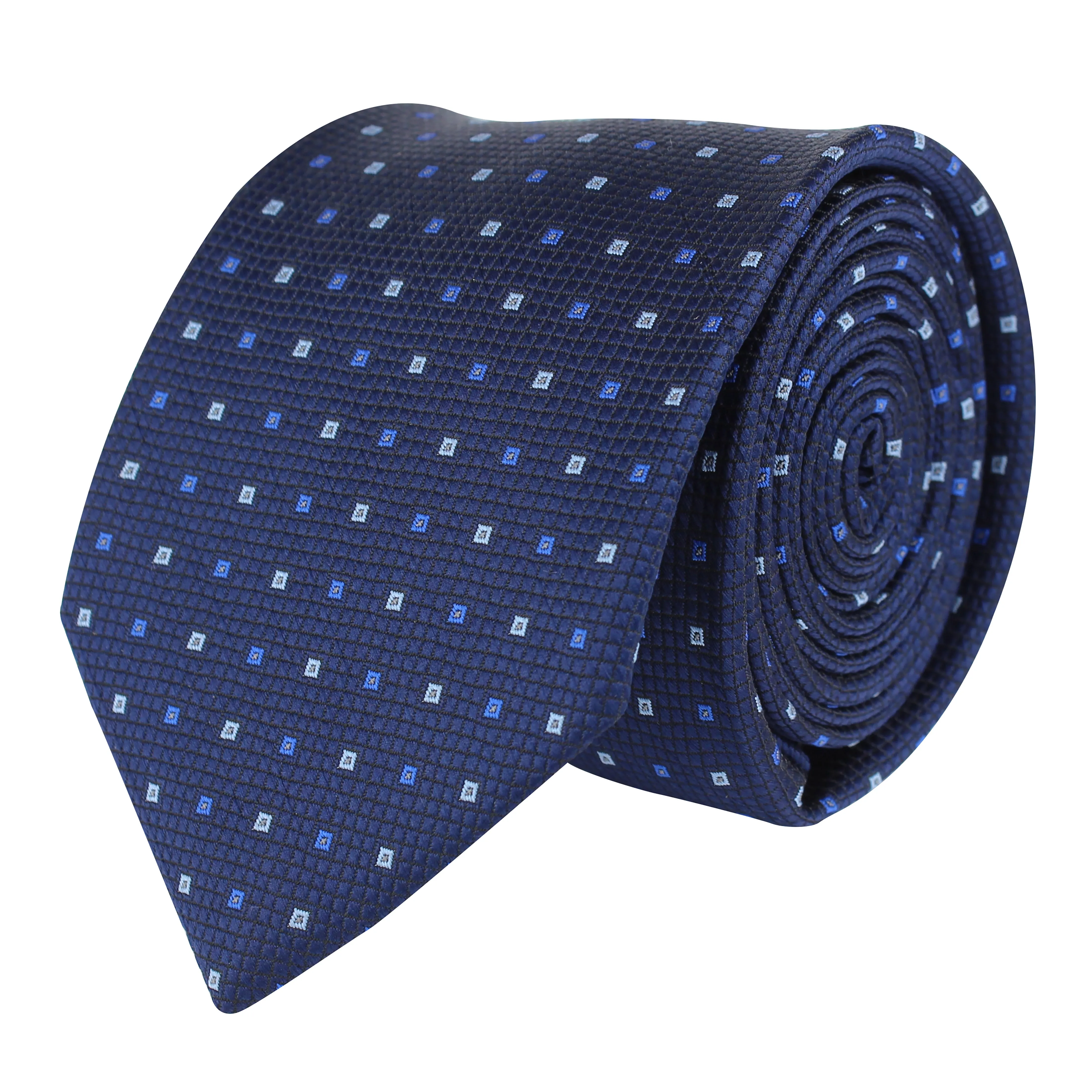Kovove The Blue Treat Checkered Neck Tie For Men