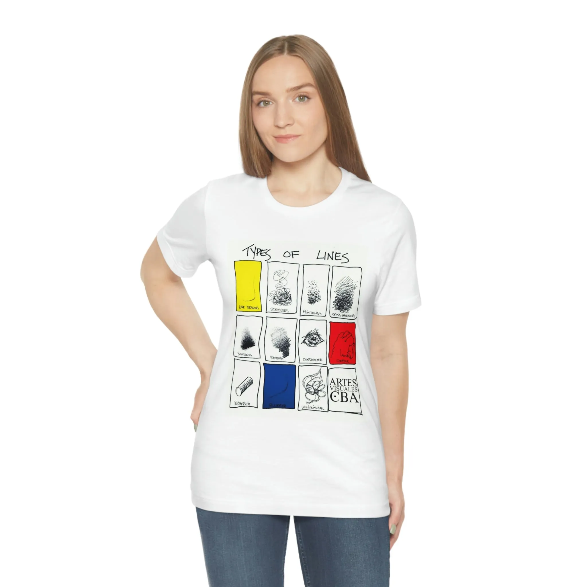 Lines Unisex Jersey Short Sleeve Tee by Insignia