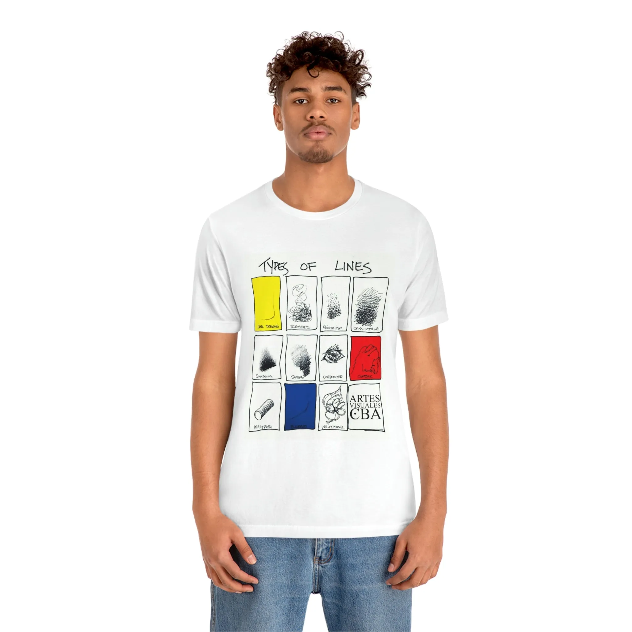 Lines Unisex Jersey Short Sleeve Tee by Insignia