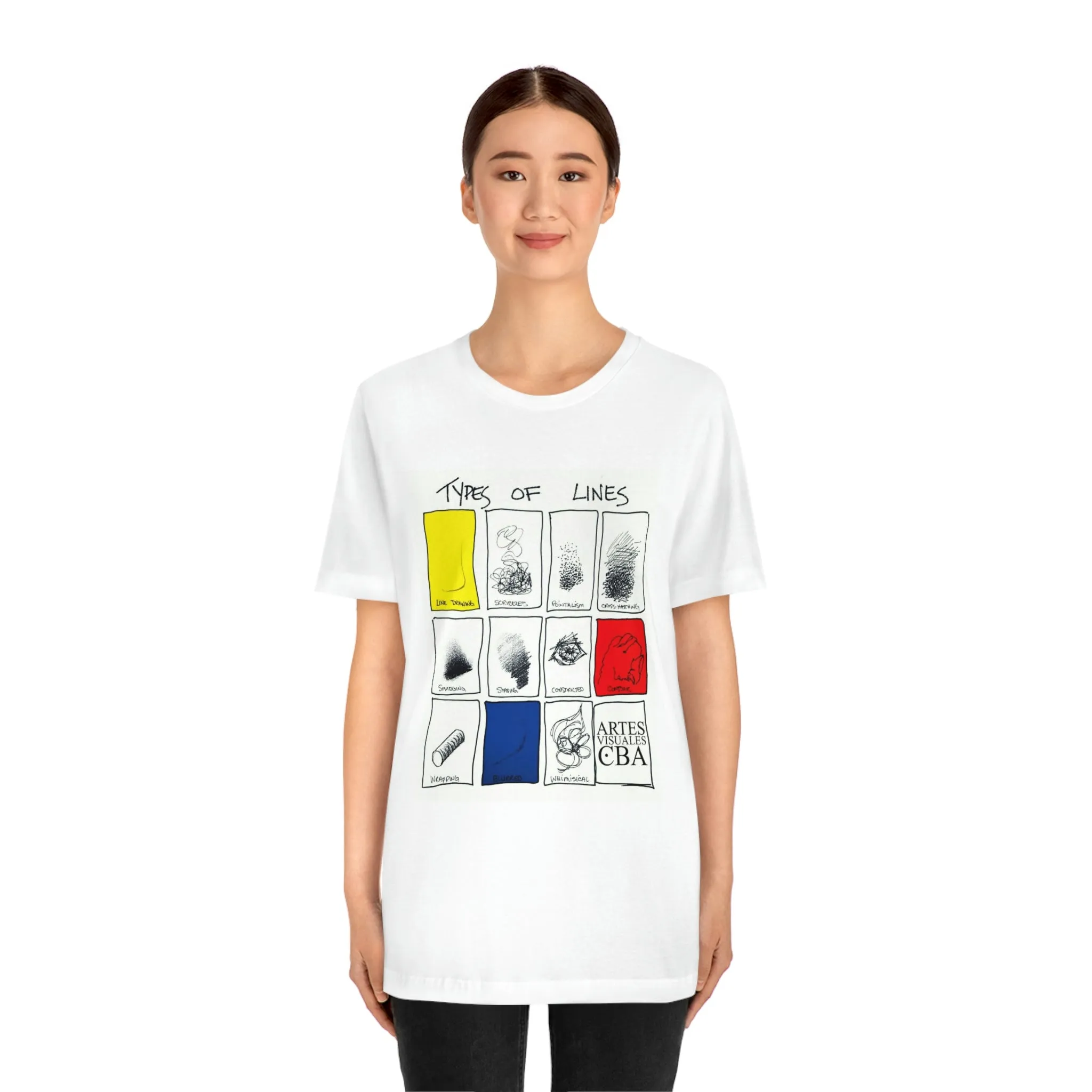 Lines Unisex Jersey Short Sleeve Tee by Insignia