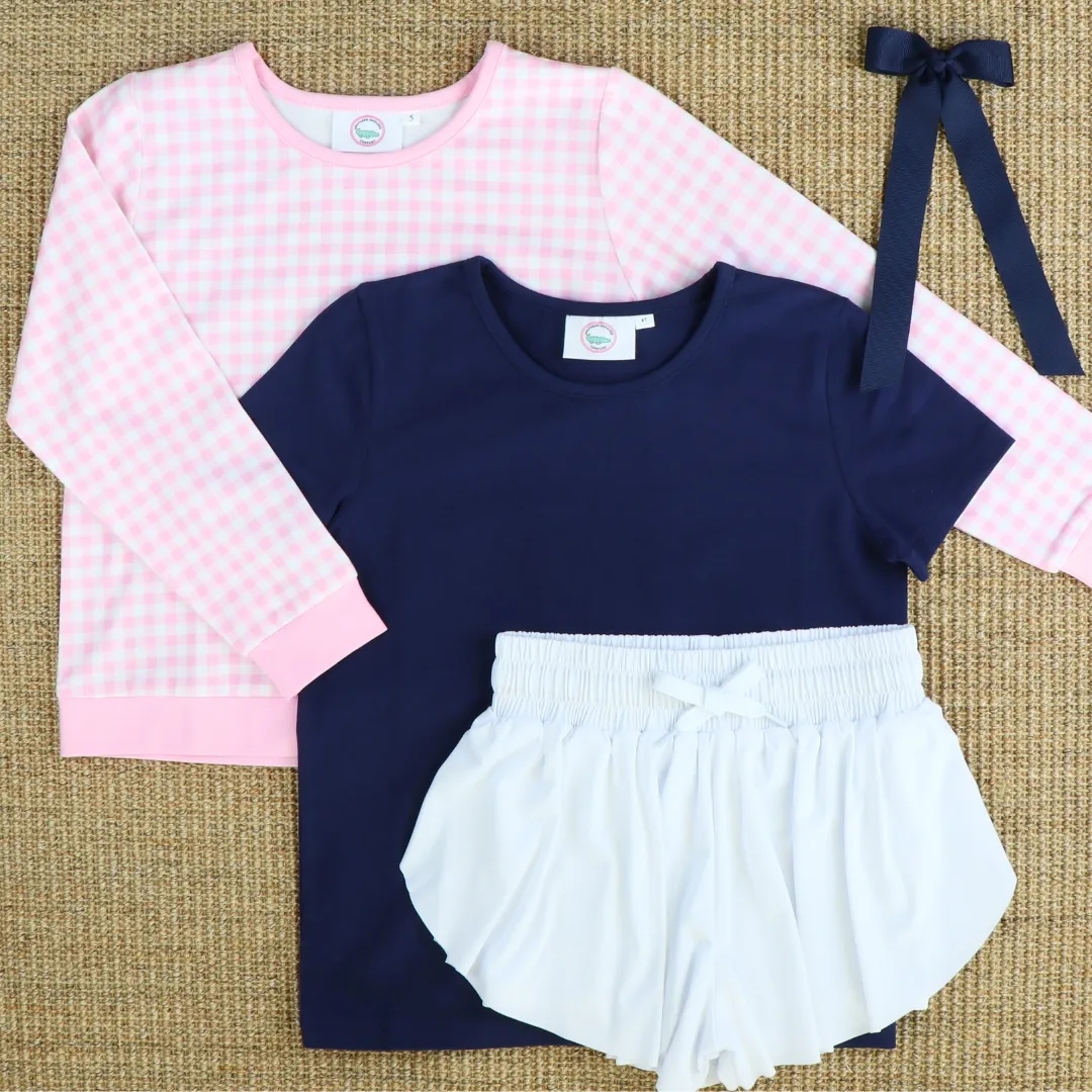 Long Sleeve Shirt - Light Pink Check