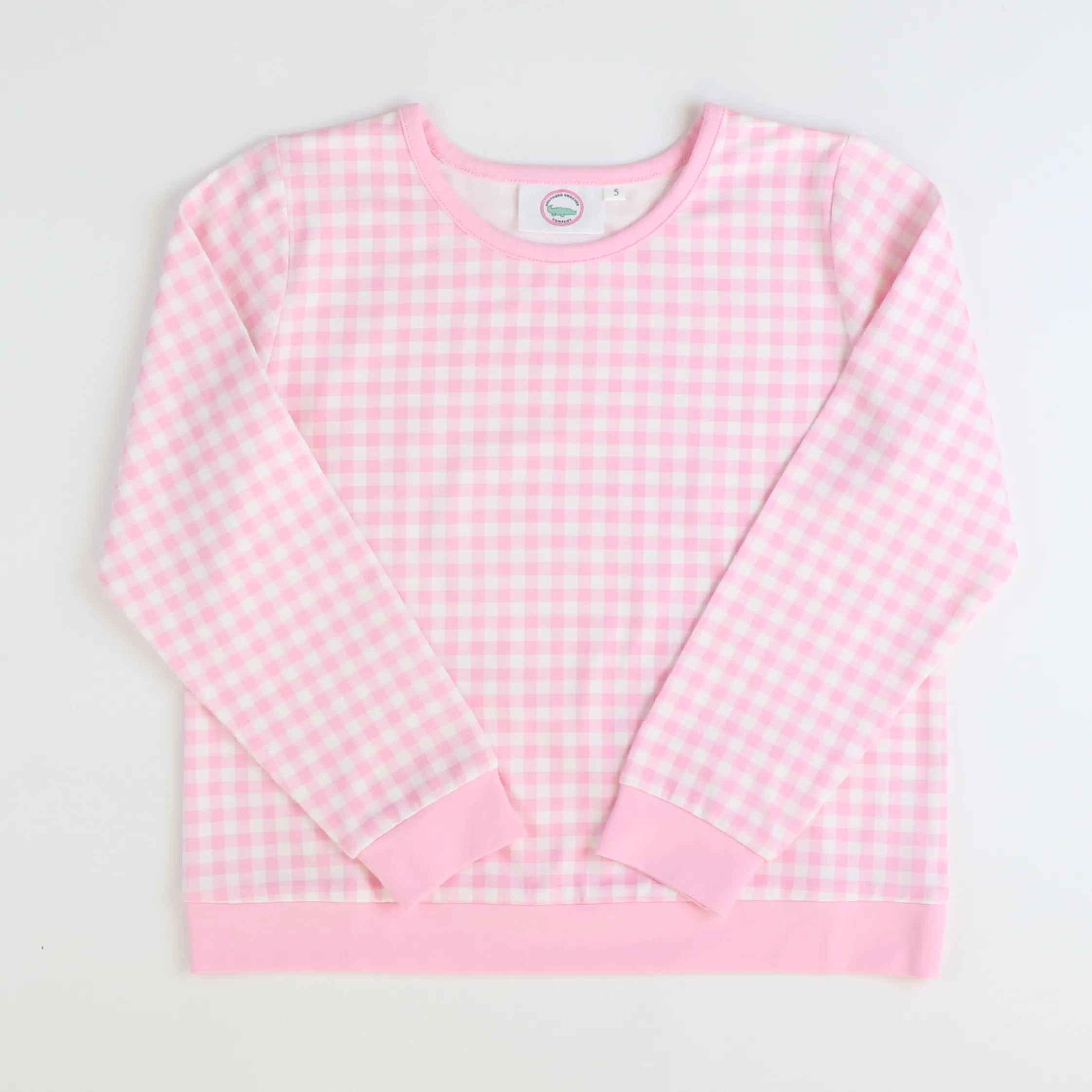 Long Sleeve Shirt - Light Pink Check