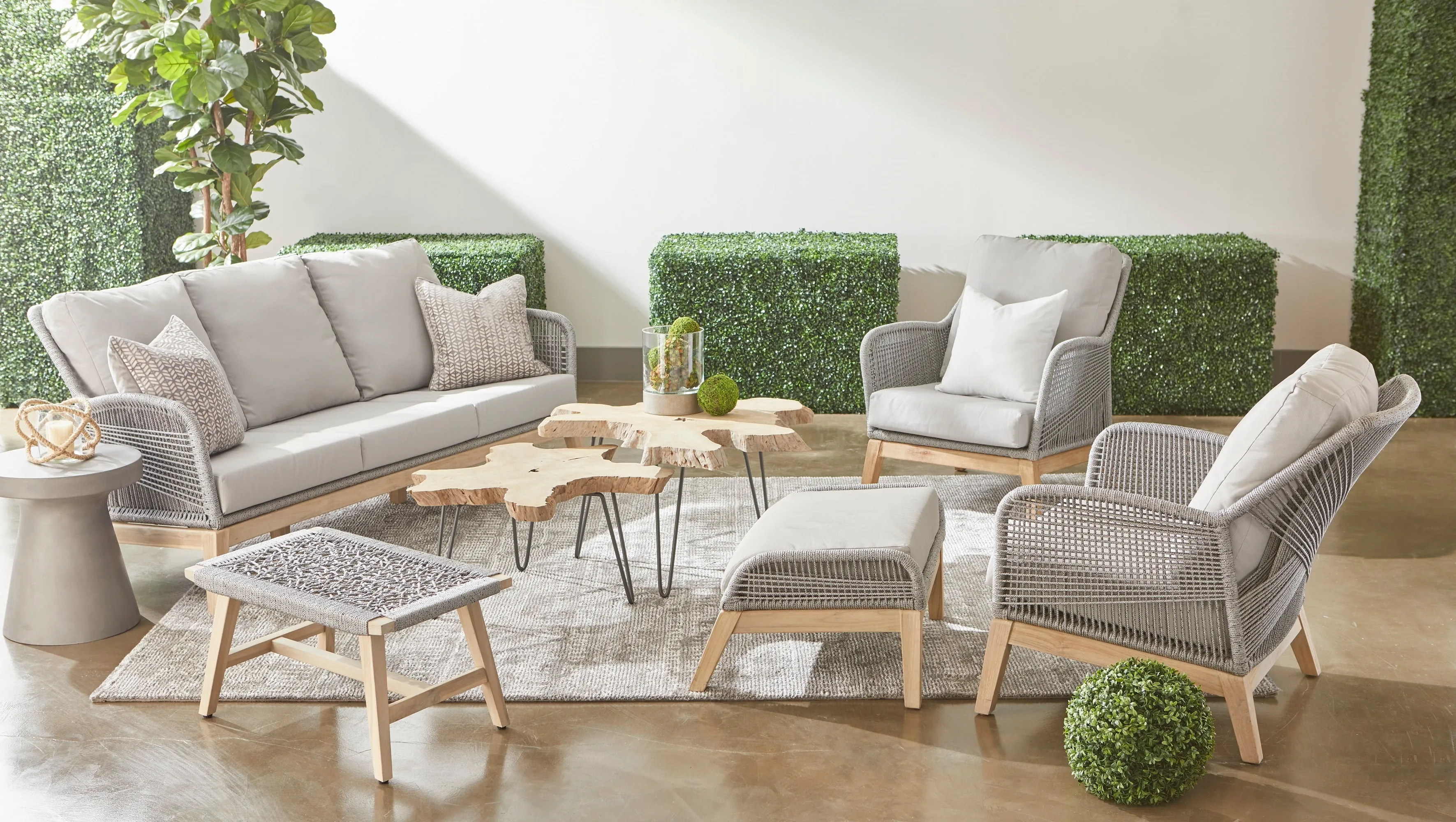 Loom Outdoor Footstool
