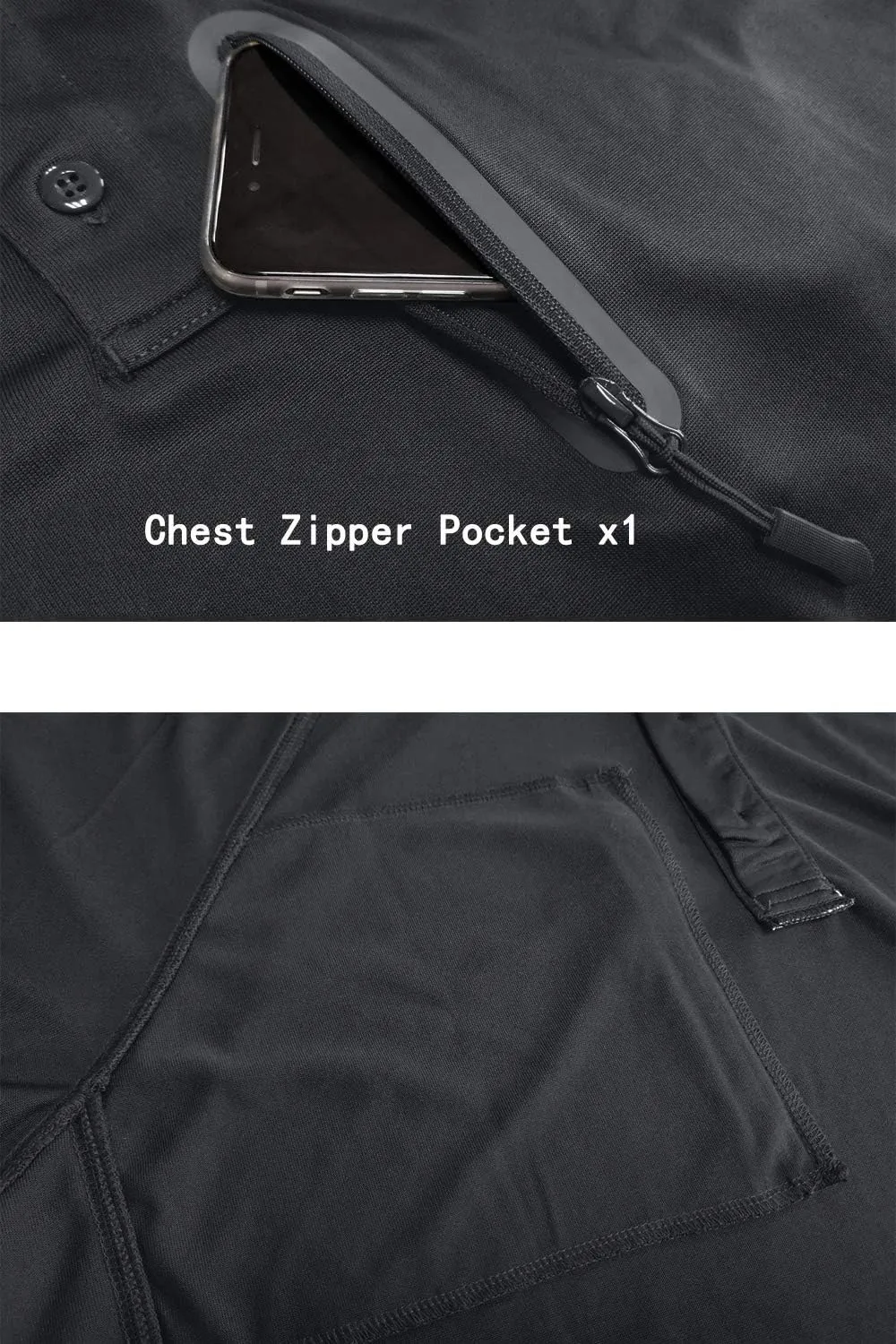 MAGNIVIT Men's Tactical Short and Long Sleeve Polo Shirts Outdoor Performance Military Cargo T-Shirts