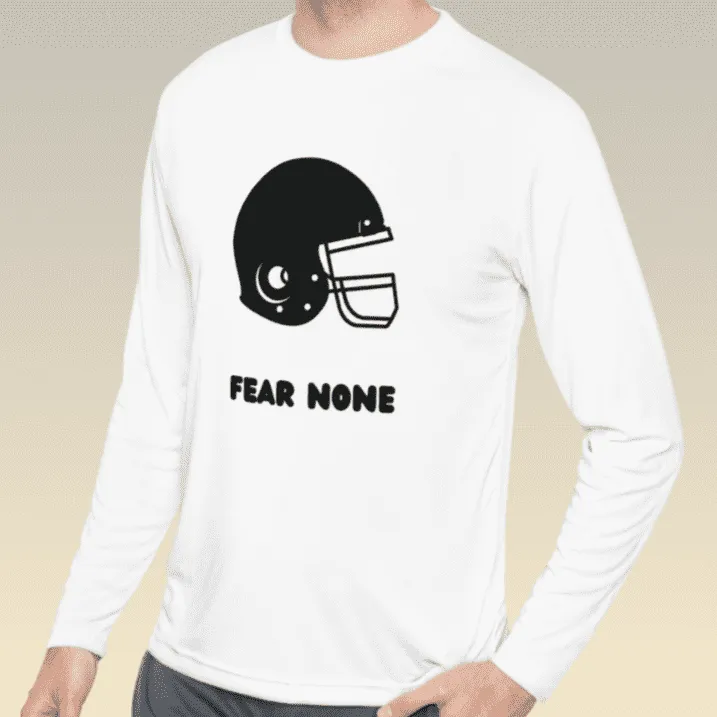 Men's American Football Long Sleeve Moisture Wicking Tee