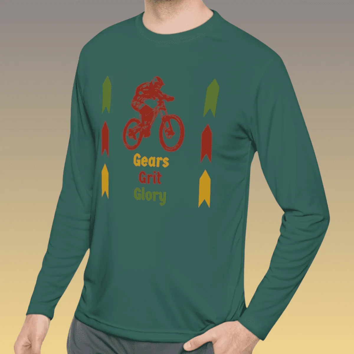 Men's Mountain Biking Long Sleeve Moisture-Wicking Tee